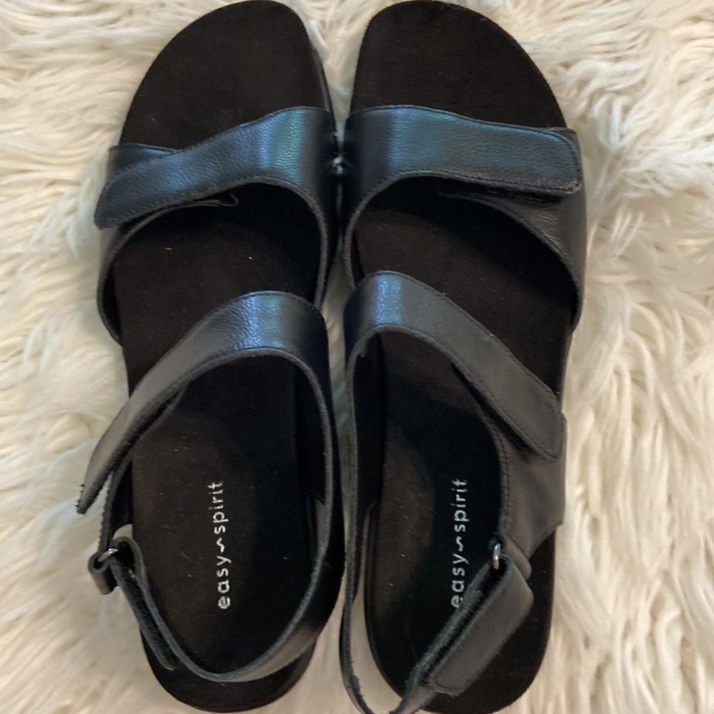 Easy Spirit Black Sandals Comfortable and Stylish leather upper size 9.5 BNWOT - Picture 11 of 12